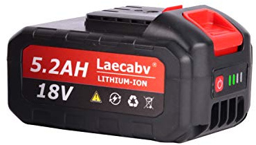 Laecabv 5.2ah Batteria per Laecabv 7inch Sega a mano singola batteria di ricambio (Rosso)