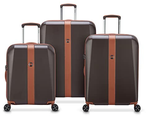 DELSEY PARIS - Promenade Hard 2.0 - Set mit 3 Koffern - Braun, braun, Small/Medium/Large, Kofferset