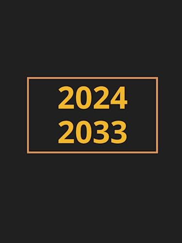10 Jahresplaner 2024 - 2033: Monatsplaner 2024-2033 Din A5 , 10 jahres planer 120 Monate , mit Deutschlands gesetzliche Feiertage ,Festtag , Ereignisse , Kalender & Organizer