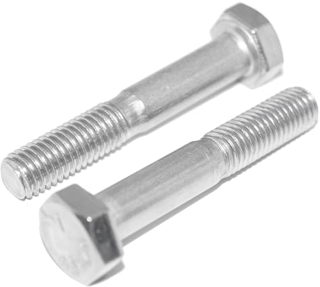 Lot de 10 vis à tête hexagonale M10 x 100 en acier inoxydable A2/V2A avec tige DIN 931 / ISO 4014, vis de machine