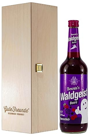 Boente Waldgeist Beerenlikör mit Geschenk-Holzkiste