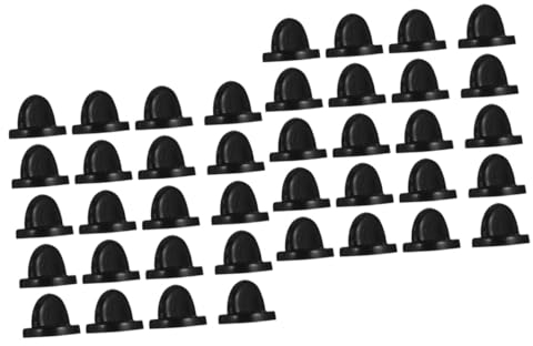 Lurrose 200 Stk Broschen kupplung Abzeichen rückseitige Schließe Mini Kuhglocken abstecknadeln pinns Hutnadeln Dübel Abzeichen sichern Halterverschluss Plastikkappen Stift Metall Uniform