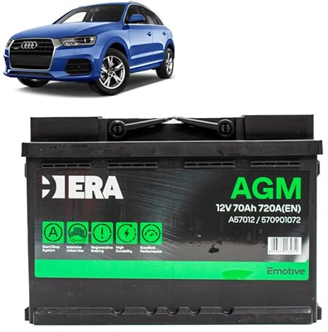 Batteria 70Ah A.G.M. per Audi Q3 1.4 2.0 TFSI 2.0 TDI 2011-2020