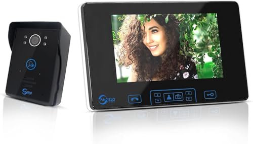 2.4 GHz Wireless Video Doorbell Intercom System,7''Touch Key Monitor,HD Camera,Night Vision,Video Doorbell Kit,Access Control System Doorbell for Home Office Apartment