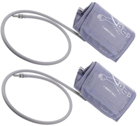 iplusmile 2stücke Ersatz Oberarm-manschette Verstellbar Für Blutdruckmessgerät Kompatibel Mit Meisten Geräten Langlebig Und Präzise Praktischer Leichter Armbund in Silbergrau