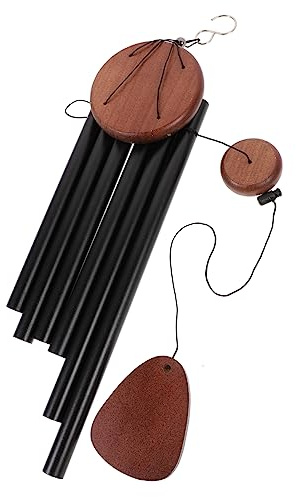 KONTONTY Éolienne De Jardin Suspendue Décoration Extérieure pour Patio Noir 28 sans Inscription