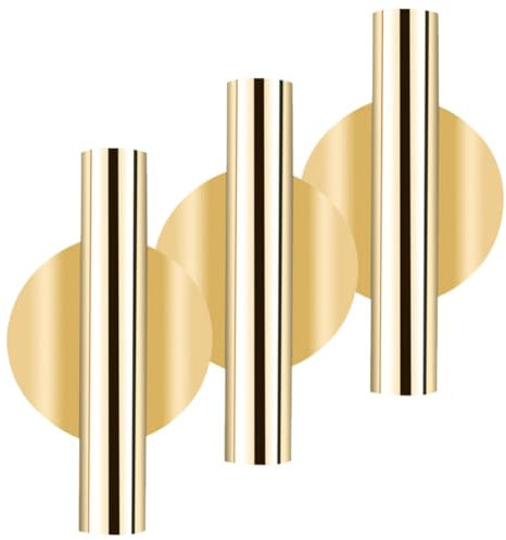 HOLIDYOYO 3stücke Teiliges Wandblumenampel Goldene Wandvase Für Künstliche Pflanzen Dekorativer Blumentopf Für Innen Und Außenbereich Platzsparende Wanddekoration