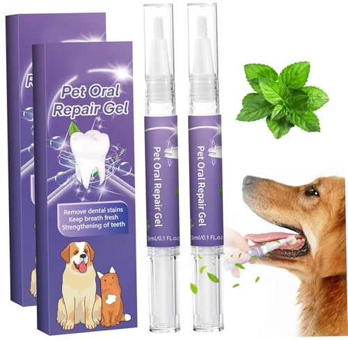 Stück Zahnreparaturgel für Haustiere, 20 g Zahnreparaturgel für Haustiere für Hunde und Katzen, Zahnpasta mit Minze für den Mundgeruch von Haustieren, Zahnstift zur Zahnsteinentfernung für Haustiere f