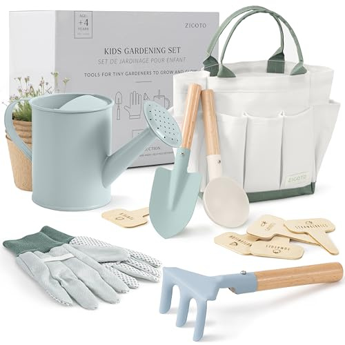 ZICOTO The Ultimate Kids Gardening Set – The Perfect Toddler Gardening Set with Durable and Safe Tools for Endless Outdoor Fun - Great for Gifting to Spark Joy & Creativity in Your Little Gardener