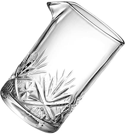 GALPADA 1pezzi Bicchiere Per Mescolare Cocktail in Vetro Shaker Per Cocktail Con Beccuccio Per Whisky e Succhi Design Elegante e Stabile Per Miscelazione Facile