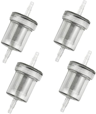 4 Stück Dieselfilter,Kraftstofffilter Diesel,Diesel Filter,Benzinfilter,Transparente Kraftstofffilter Benzin,Fuel Filter für Webasto und Eberspacher Standheizung,Autos,LKW,Bus,Wohnwagen,Boot