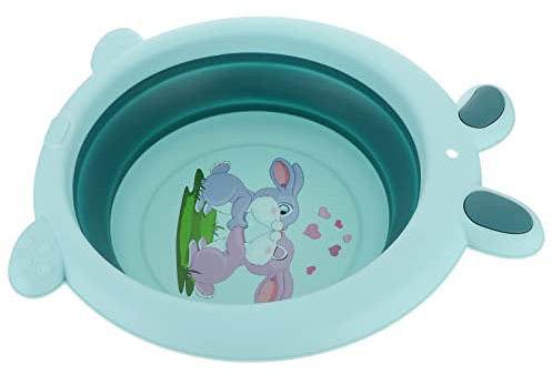 ELAYARD Tragbares Babywaschbecken Klappbar Kleines Spielerisches Kinderwaschbecken Aus Sicherem Material Multifunktionales Fußbad Und Waschbecken Für Reisen Und Zuhause Mit Glatter Oberfläche