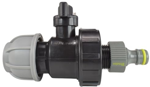 Mdpe Water Supply Pipe Outlet Valve to Garden Hose Fitting,Kits for 20mm,25mm and 32mm Pipe,Ideal for a Quick and Easy Water Supply Outlet (20mm)