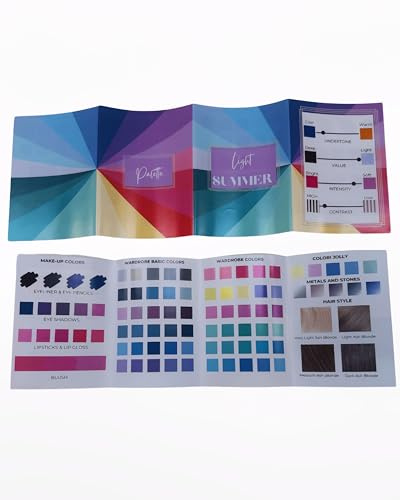 Professionelle Palette Armocromia 12 + 4 – komplette Untergruppen/Einzelpalette – 3er-Set – Set mit 16 Stück / Maison Image Academy (Light Summer – 1 Pad)