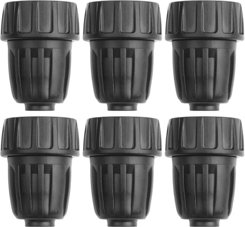 Micro-Drip-System Verschlussstopfen 13 mm (1/2 Zoll)Wasserhahnadapter 3/4 Zoll Innengewinde auf 1/2 Zoll Tropfbewässerungsschlauchadapter 3/4 Zoll Wasserhahnanschluss Gartenschlauchadapter,6 Stück