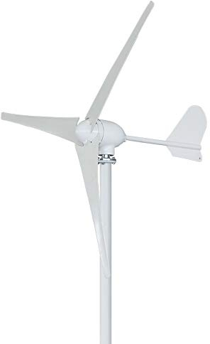Ryanong Generador de turbina eólica horizontal de 500 W, 12 V/24 V/48 V, 3/5/6 aspas para uso doméstico + controlador de cargador de viento impermeable, 48 V, 3 cuchillas