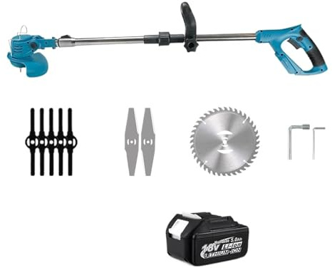 Tosaerba Elettrico Tagliaerba A Batteria Tagliaerba A Lunghezza Regolabile Attrezzi Da Giardino For Uso Domestico For Batteria Da 18 V Potatura Efficiente(1x5.0Ah Carton)