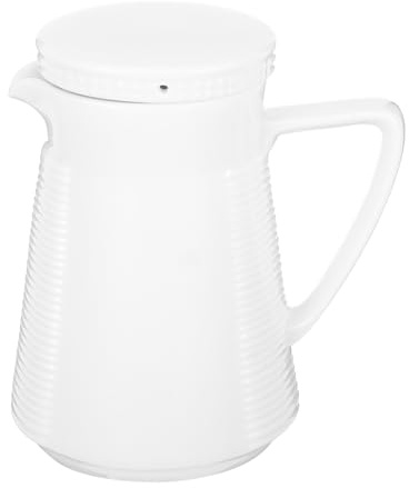ERINGOGO Jarra de Cerámica para Agua Fría de 550 Ml Hervidor Multifuncional Apto para Alimentos Asa Portátil Adecuado para Hogar Oficinas y Eventos