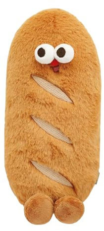 Brotkissenspielzeug | 25 Cm Große Braune Plüschpuppe, Bezaubernde Kuschelpuppe In Weicher Form Für Kinder Und Erwachsene | Lustige Lebensmitteldekoration Für Wohnzimmer, Schlafzimmer, Arbeitszimmer Od