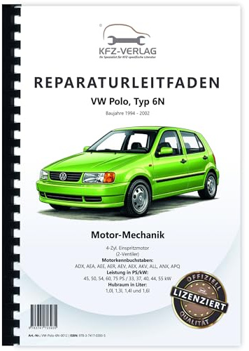 VW Polo 3 Typ 6N (94-02) 4-Zyl. Benzinmotor 45-75 PS Mechanik Reparaturanleitung