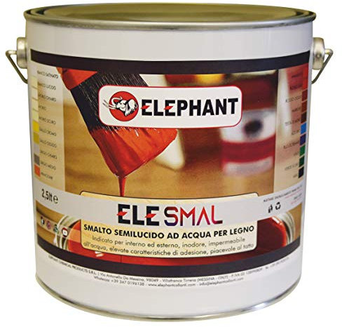 Smalto vernice all'acqua ELE SMAL 2,5lt - Legno (Blu oltremare)