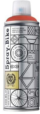 SPRAY.BIKE Fahrrad Lackspray in versch. Farben - KEINE GRUNDIERUNG notwendig - Acryllack/Lack Spray in 400 ml Spraydose, Matt- und Klarlack Optik möglich (Rot Coventry Red, Matt)