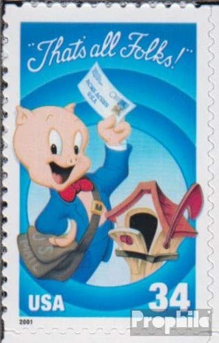 Prophila Collection USA 3493BA (kompl.Ausg.) postfrisch ** MNH 2001 Comicfigur- Schweinchen Dick (Briefmarken für Sammler) Comics