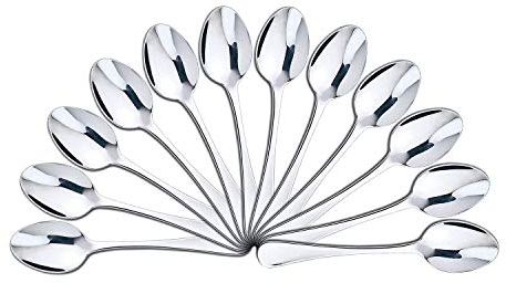 ZCENTER 12 cucharas Postre Acero INOX Colección Minimal (Cuchara de Postre)