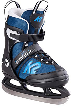 K2 Skates Jungen Schlittschuhe Merlin Ice, black - blue, 25E0305.1.1.S