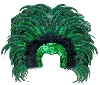 W WIDMANN MILANO Party Fashion -Federkopfschmuck Brazil, Samba, Hut, Kopfschmuck, Accessoire, Mottoparty, Karneval