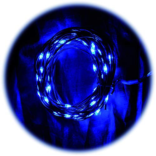 Solar LED Telescopic Pole Lights - Blue