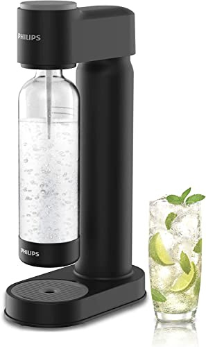 PHILIPS ADD4901BKO/37 Sparkling Water Maker Soda Maker Soda Streaming Machine for Carbonating with 1L Carbonating Bottle, Seltzer Fizzy Water Maker, Compatible with 60L CO2 Carbonator(NOT Included)