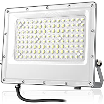 Tayire 100W Faretto LED da Esterno, Faro LED 10000LM Super illuminoso faretti, 144 LED 6500K LED Luce Fari di sicurezza per Giardino, Corridoio, Casa, Illuminazione Interna ed Esterna