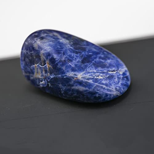 1 pezzo di pietra naturale burattata cristallo quarzo ametista lucido set di campioni minerali irregolari sciolti Reiki Rolling Stone Room Decor, zaffiro, casuale 1 pezzo