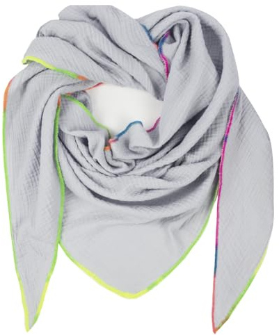 Gloop Damen XXL Dreieckstuch Halstuch Schal Ohne Kratze an Haut Herbstschal Sommerschal dünner Leichter Schal,Made in Italy
