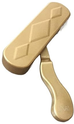 Abschließbarer Fenstergriff, Aluminiumlegierung, Diamantgitter-Tür, flacher Griff, Stahl, einteiliger Gabeltyp, seitlicher Öffnungsgriff, Flügelfenster (Farbe: Gold, Größe: 54) (Farbe: Gold, Größe: 68