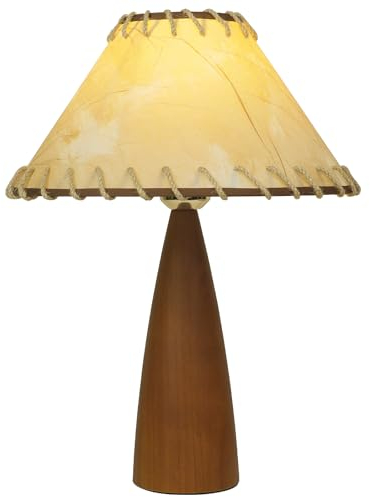 Pilz Lampe, Holz Tisch Nachttischlampen Vintage Stil gestreifte große Nacht Pilz Dekor Licht für Umgebung, Kinder, Schlafzimmer, Leben, Mädchen Geschenk
