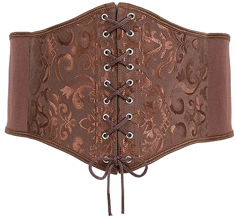 XZQTIVE Womens Corset Belt Elastic Waist Belt Lace-up Cinch Belt Pirate Corset Belt Renaissance for Costume