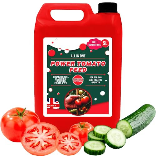 5L Tomato Feed Concentrate Healthy Plant Feed Nutrient Packed For Tomatoes, Peppers, Cucumbers & Aubergines (1 x 5 Litre)