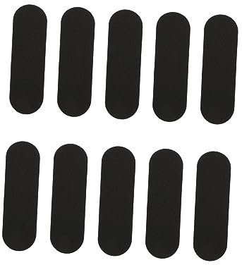 GARVALON Finger Skateboard Schaumstoff Griptape 10 Stück Selbstklebend Schwarz rutschfest Für Kinder Griffbretter Fingerboards Finger Skateboard Zubehör