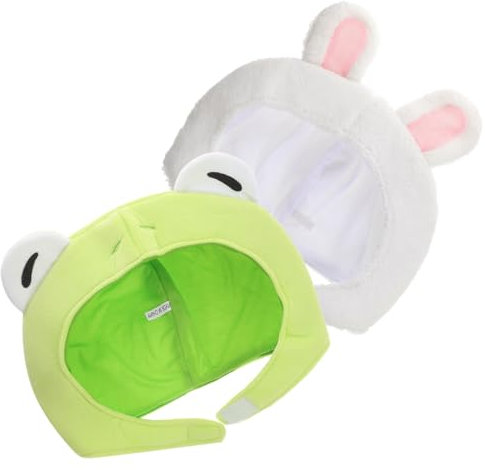 BESTonZON 1satz Frosch Und Hasen-mütze Teiliges Plüschkostüm Für Kreative Fotos Bequemes Tragegefühl Accessoire Für Kinderfeste Und Partys Hochwertige Stoffqualität Sicher Und Gesund