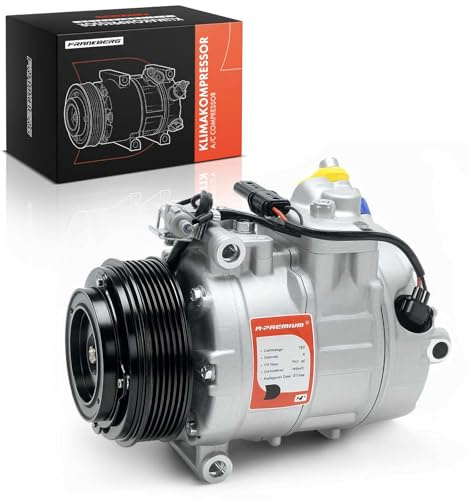 Frankberg Klimaanlagen Kompressor mit Kupplung Benzin Replace# 64526961621 | Kompatibel mit 3er E90 E91 E92 E93 1er E81 E82 E87 E88 5er E60 E61 6er E63 E64 , inkl. Öl vorbereift