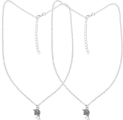 CALLARON 2stücke Musikliebhaber Halskette Mit Robustem Metallanhänger Französisches Horn Stilvolle Kette Damen Herren Leicht Und Langlebig Elegantes Accessoire Für Jeden Anlass