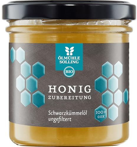 Honigzubereitung mit ungefiltertem Schwarzkümmelöl 180 g EG-Bio