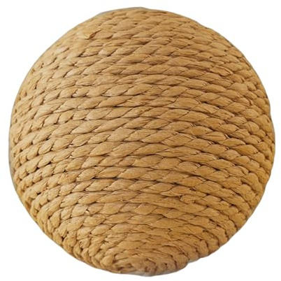 Cat-sisalball, boule à gratter de sisal naturel | Stratchs de chaton avec son - jouet interactif de balle à gratter pour les chats, grosse balle pour animaux de compagnie, chats, chaton, lapins, diver
