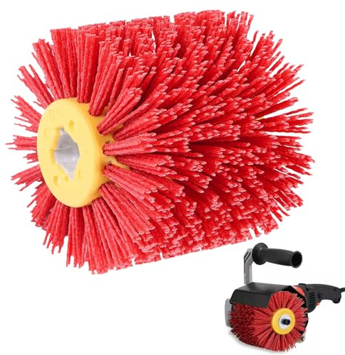 Spazzole abrasive: grana 120, larghezza 100 mm, diametro 120 mm, rullo abrasivo, spazzola in nylon adatta per macchina satinata, spazzola per levigatura, spazzola per setole, spazzola per lucidatura