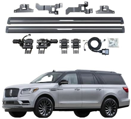 Marchepieds électriques compatibles avec Lincoln Navigator 2014-2023. Barres Nerf for camions et SUV. Marchepieds Auto-déployables au Design élégant, for Une Meilleure accessibilité au véhicule.