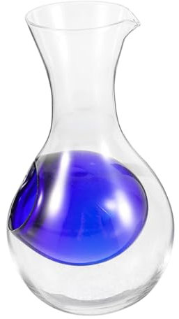 Luxshiny Decanter per Vino Freddo e Sakè in Vetro Ghiaccio Integrato 260ml, Distributore e Versatore Multifunzionale per Bar, Casa e Ristoranti