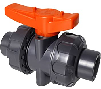 PVC Pipe Socket Ball Valve UPVC True Union Ball Valve with Full Port Multiple DN Sizes(DN40 Inner Diameter 50mm)