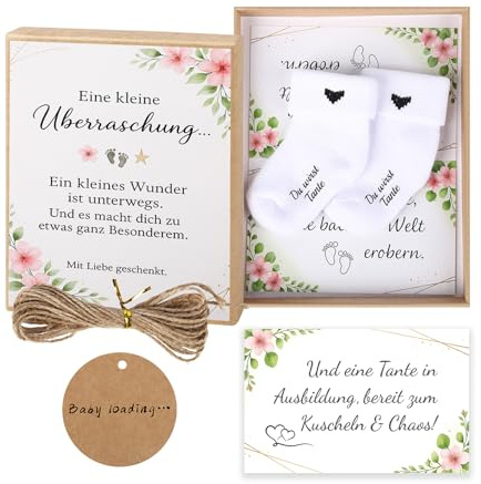 Du wirst Tante Geschenk Box – Schwangerschaft Verkünden Überraschung, Süße Baby Verkündung, Wir bekommen ein Baby Geschenk für Schwester